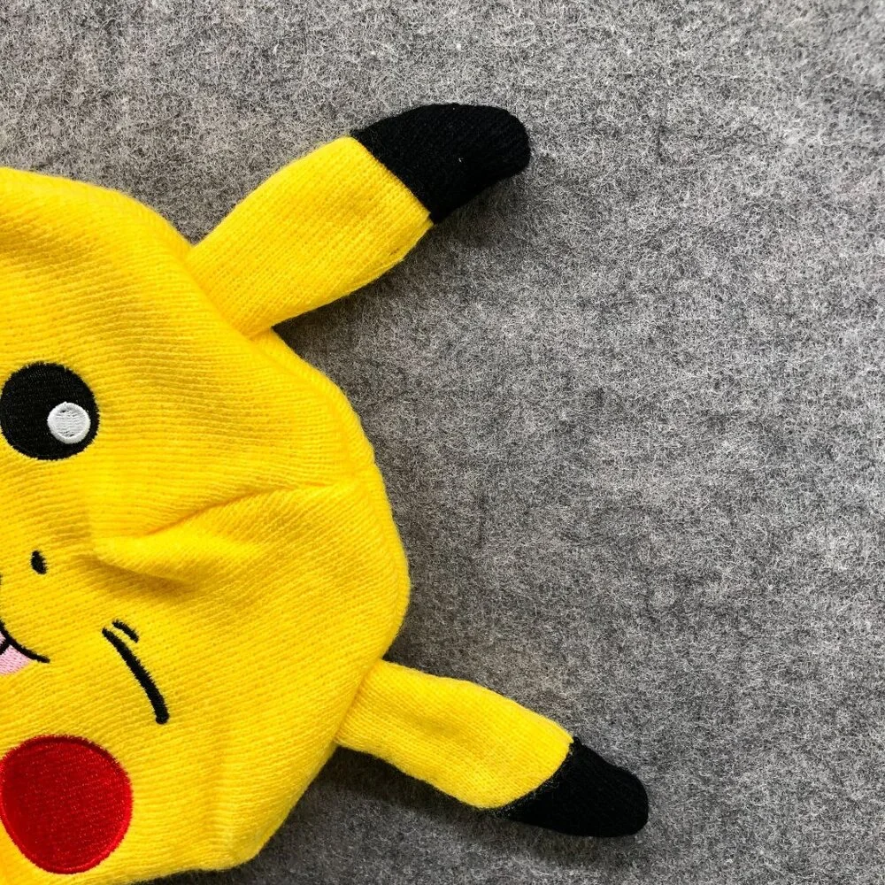 Pokemon‎ Pikachu Beanie Hat Youth Kids One Size (14+) Yellow Knit Winter